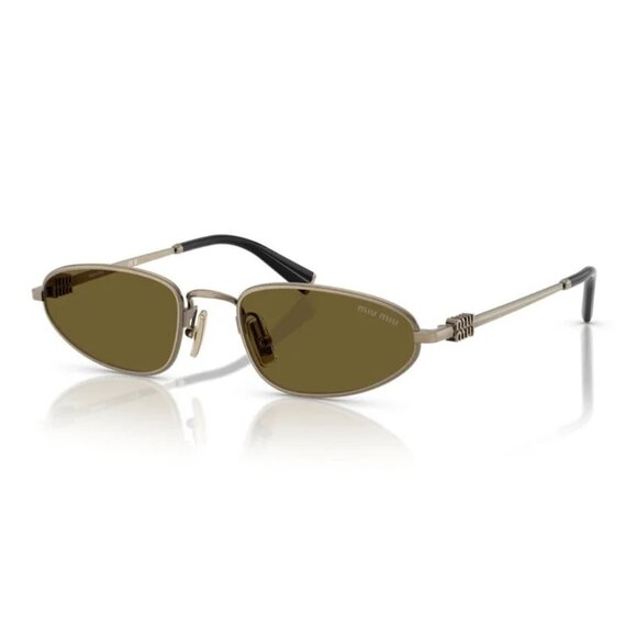 NEW MIU MIU MU A52S 26C09Z SUNGLASSES GOLD WOMEN EYEWEAR MIU MIU SMU A52 26C09Z